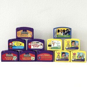 11 LEAP FROG Mixed Leap Pad Cartridges ONLY Reading Seuss Disney Writing WORKS